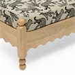 Thelma Cream Leopard Jacquard Bench