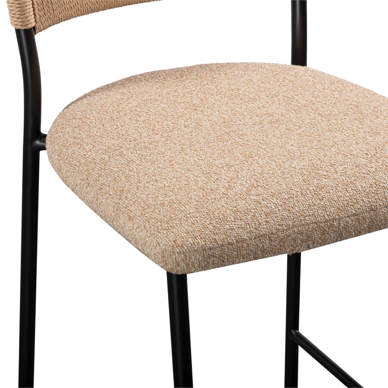 Celine Tan Performance Speckled Boucle Barstool