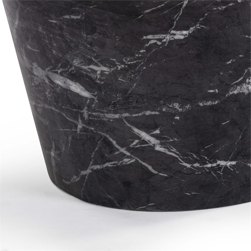 Slab Black Marble Concrete Indoor / Outdoor Coffee Table