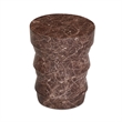 Ayon Faux Red Levanto Concrete Indoor/Outdoor Side Table