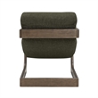 Palma Forest Green Textured Weave Accent Chair