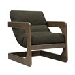 Palma Forest Green Textured Weave Accent Chair