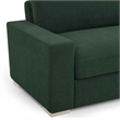 Beckham Forest Green Chenille 96 inch Sofa