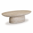 Sonia Faux Travertine Indoor/Outdoor Concrete Coffee Table