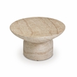 Sonia Faux Travertine Indoor/Outdoor Concrete Coffee Table