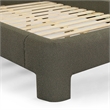 Orphea Kale Green Boucle Queen Bed