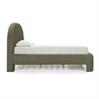 Orphea Kale Green Boucle King Bed