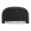 Orphea Kale Green Boucle King Bed