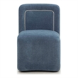 Dolce Blue Rolling Desk Chair