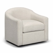 Thao Cream Basketweave Swivel Chair