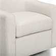 Thao Cream Basketweave Swivel Chair
