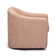 Thao Blush Basketweave Swivel Chair