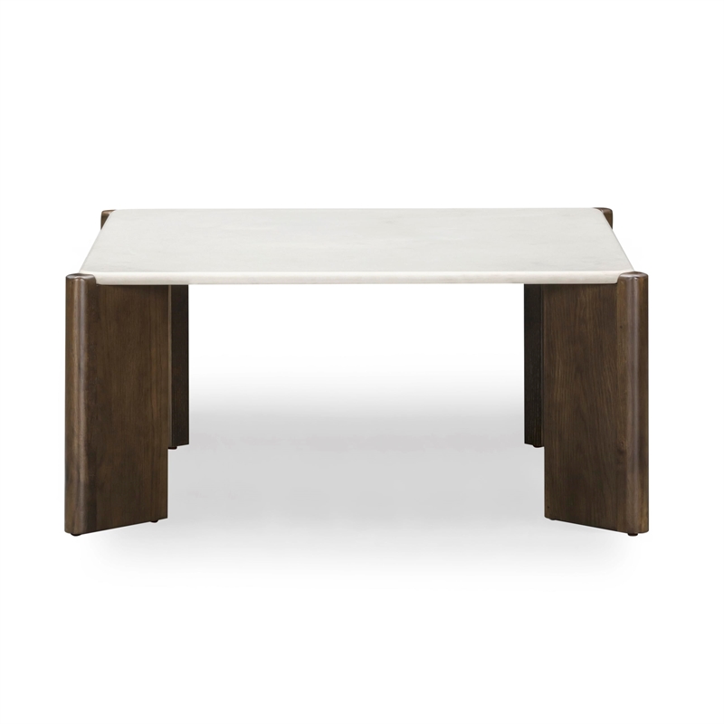 Restis Cream Quartz Square Coffee Table