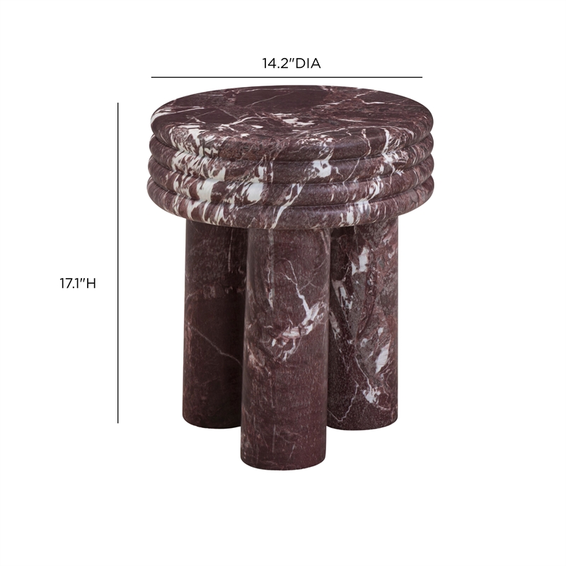 Delta in Red Lavento Indoor / Outdoor Side Table