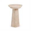 Zaya Rose Faux Marble Side Table
