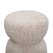 Tomlin Beige Gaming Ruched Ottoman