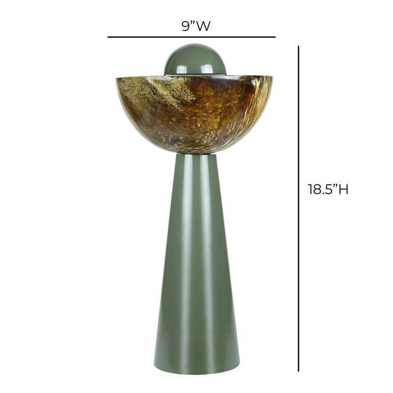 Rising Green Resin Table Lamp