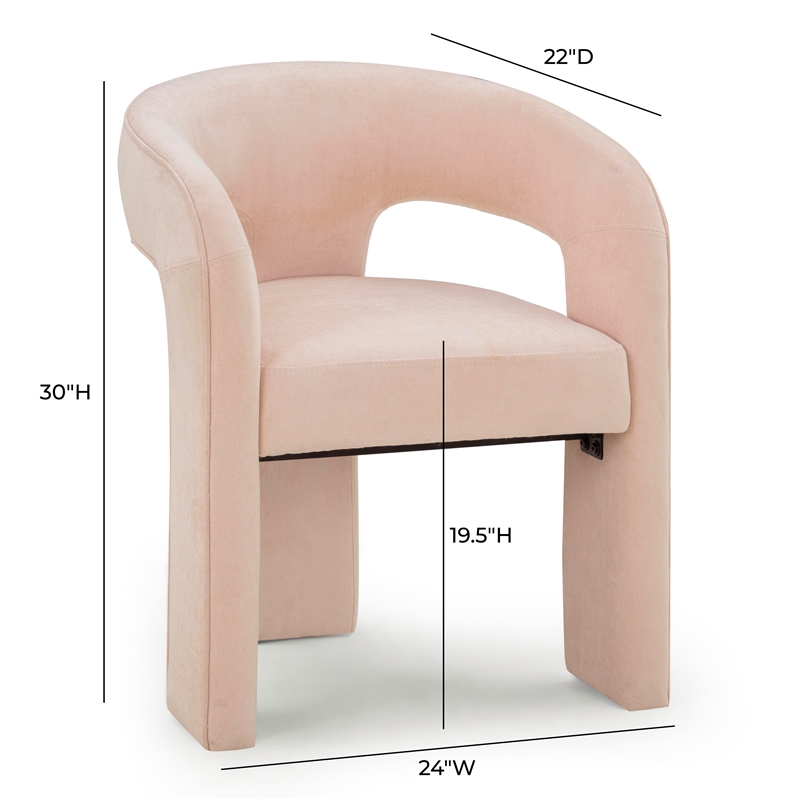 Malone Blush Performance Fabric Dining Chair