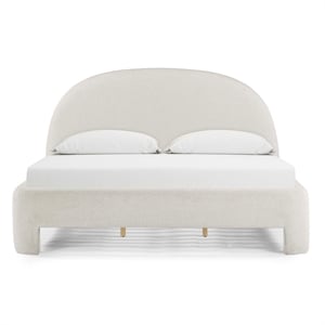 Orphea Sugar Off White Boucle King Bed