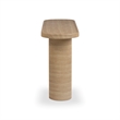 Darcy Faux Travertine Concrete Indoor / Outdoor Console Table
