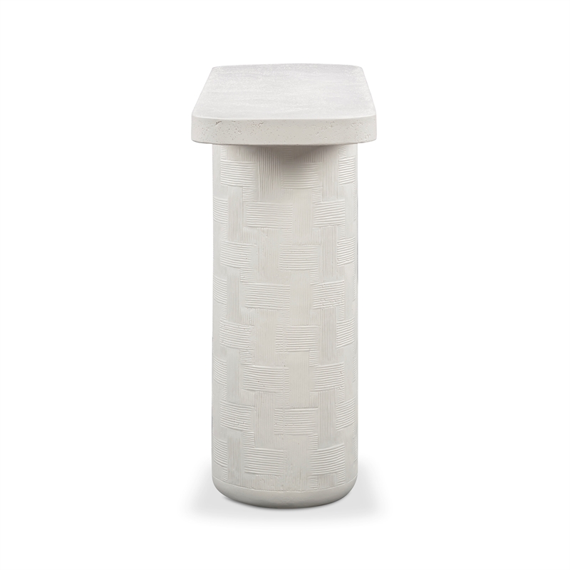 Suraya Ivory Concrete Console Table