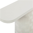 Suraya Ivory Concrete Console Table