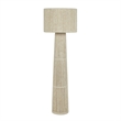 Tapered Natural Chenille Fiber Floor Lamp