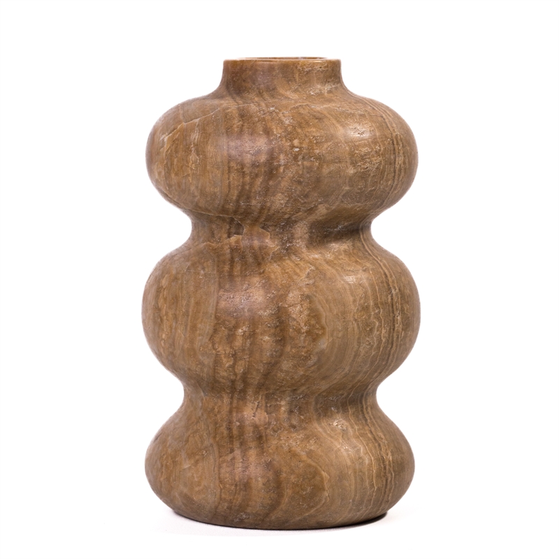 Marble Dark Onyx Swell Vase