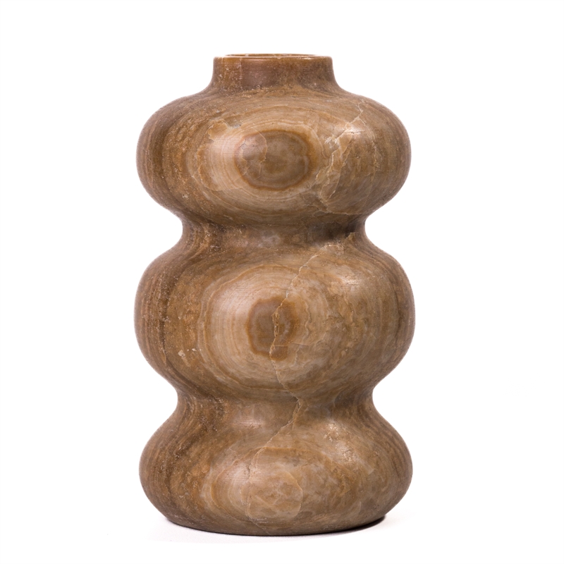 Marble Dark Onyx Swell Vase
