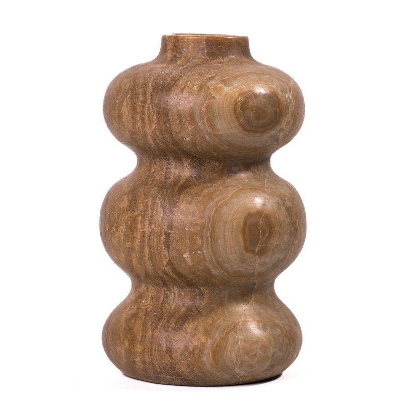 Marble Dark Onyx Swell Vase