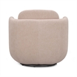 Wolfie Light Pink Chenille Swivel Chair