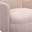 Wolfie Light Pink Chenille Swivel Chair