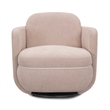 Wolfie Light Pink Chenille Swivel Chair