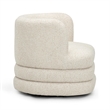 Astor Cream Heavy Boucle Swivel Hotel Lounge Chair