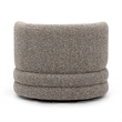 Astor Heathered Grey Boucle Swivel Hotel Lounge Chair