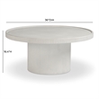 Darcy White Indoor/Outdoor Concrete Coffee Table