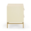 Pesce Cream Shagreen Nightstand