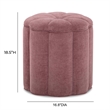 Fleur Mauve Storage Ottoman