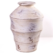 Visha Scalloped Brown Tabletop Terracotta Vase