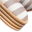 Dorine Khaki Striped Dining Chair