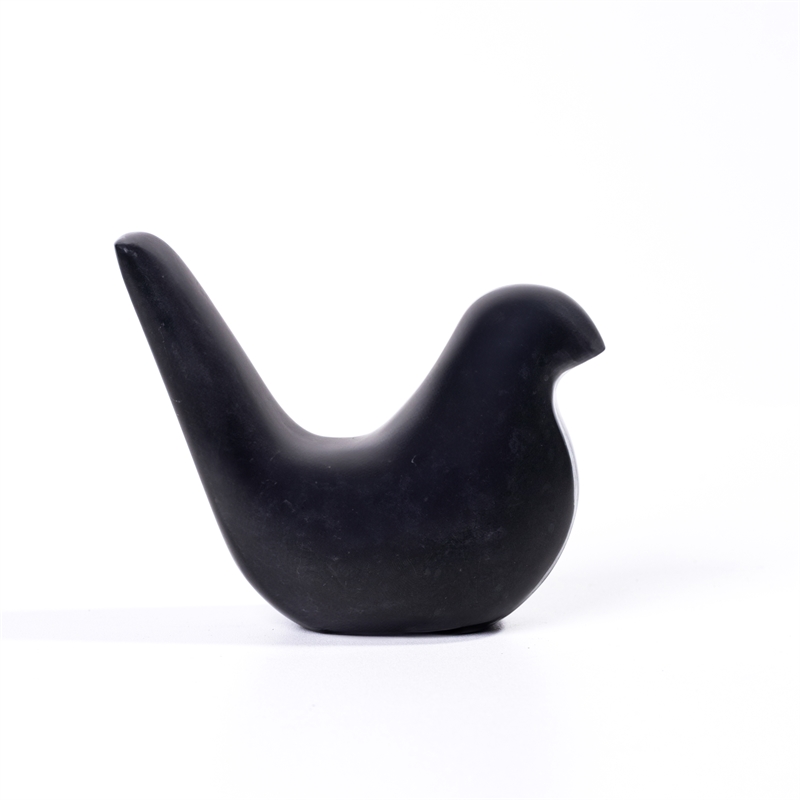 Black Marble Bird Statue