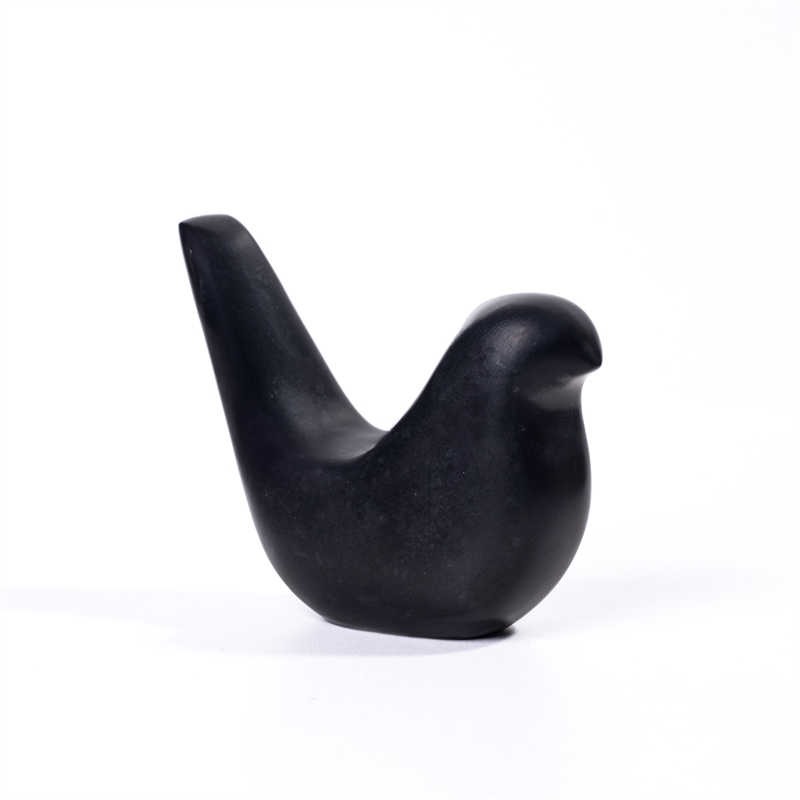 Black Marble Bird Statue
