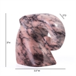 Marble Pink Green Elephant Statue