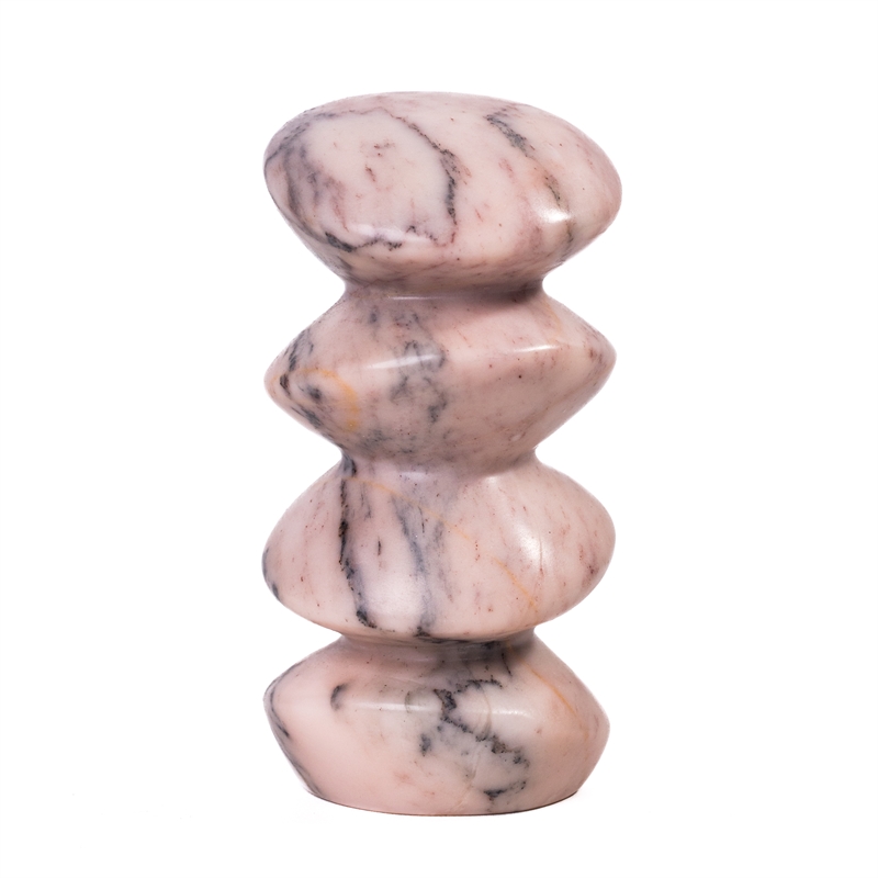 Marble Pink Cairn Object