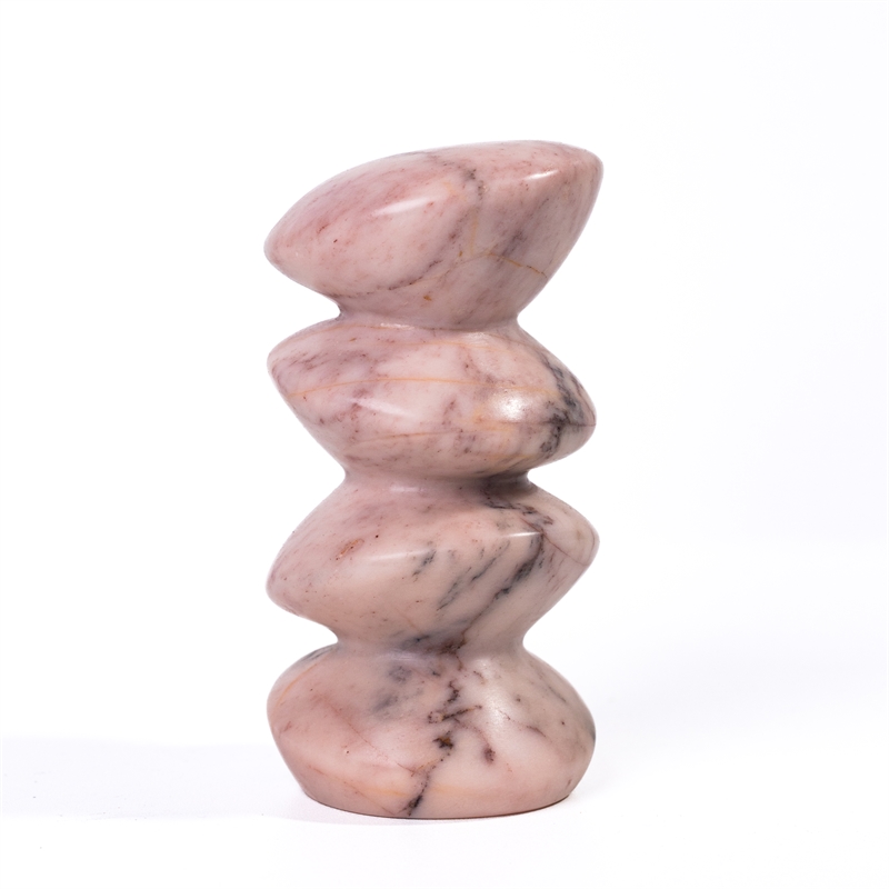 Marble Pink Cairn Object