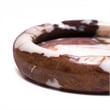 Breccia Marble White Brown Round Edged Catch-All