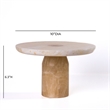 Yellow Onyx Marble Cake Stand