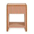 Kora Terracotta Cotton Jute Nightstand