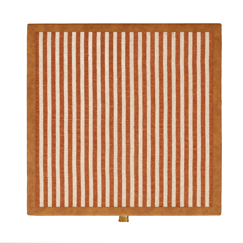 Kora Terracotta Cotton Jute Nightstand