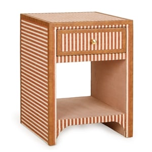 Kora Terracotta Cotton Jute Nightstand